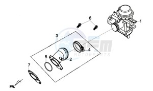 QUADRAIDER 600 drawing CARBURATOR