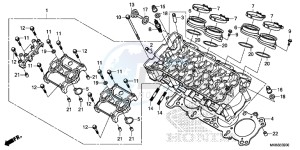 CBR1000RRF Fireblade - CBR1000RR 2ED - (2ED) drawing CYLINDER HEAD