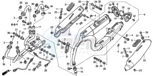 VFR800A drawing EXHAUST MUFFLER (VFR8002/3)(VFR800A2/3)