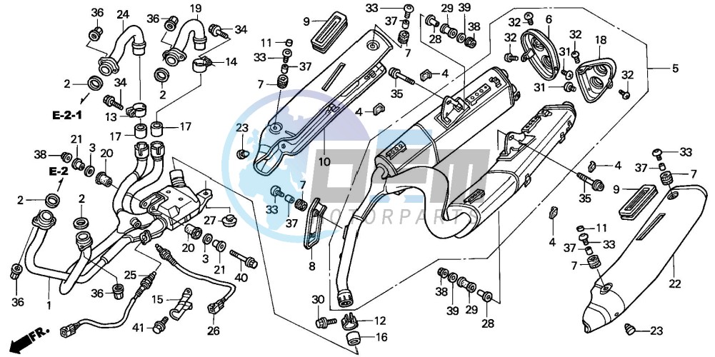 EXHAUST MUFFLER (VFR8002/3)(VFR800A2/3)