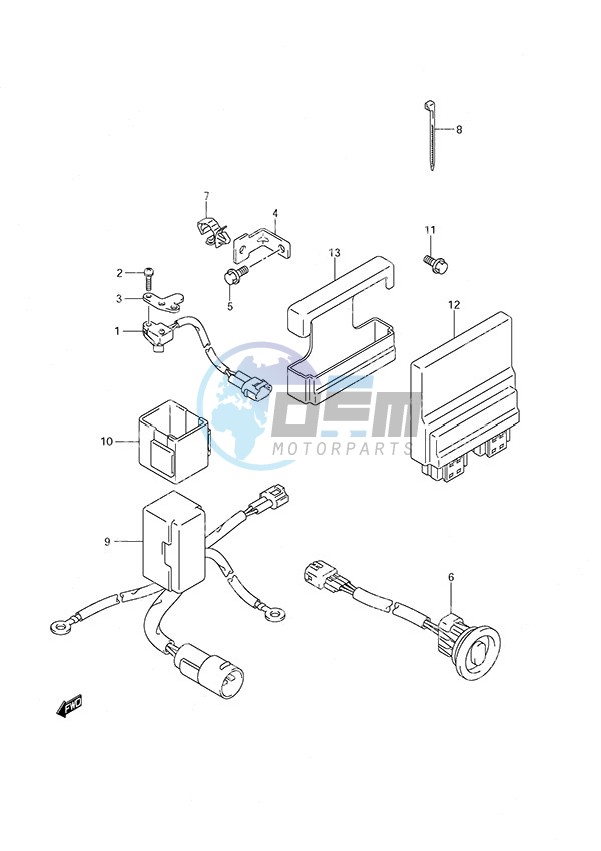 PTT Switch/Engine Control Unit