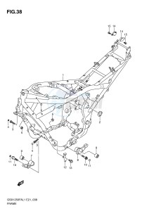 GSX1250FA (E21) drawing FRAME