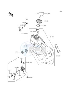 KX 250 L [KX250] (L2) [KX250] drawing FUEL TANK