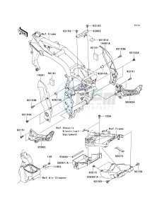 ZR 1000 A [Z1000] (A1-A3) A3 drawing FRAME FITTINGS