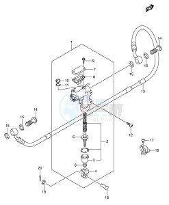 RM-Z450 (E3-E28) drawing REAR MASTER CYLINDER