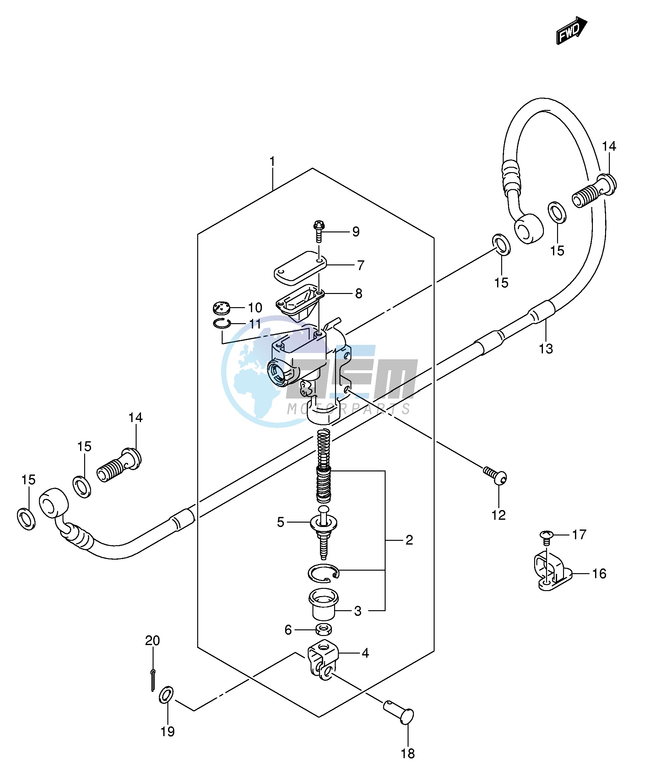 REAR MASTER CYLINDER