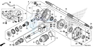 TRX420FE1F TRX420 Europe Direct - (ED) drawing REAR FINAL GEAR