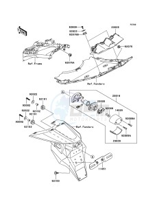 Z1000 ZR1000A6F FR GB XX (EU ME A(FRICA) drawing Taillight(s)