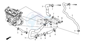 CBF1000A drawing WATER PIPE