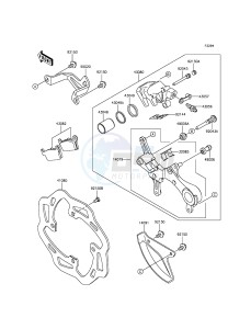 KX450F KX450HGF EU drawing Rear Brake