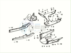 E-FIDDLE (EK4LW2-EU) (M2) drawing INNER FENDER FLOOR PANEL CENTER COVER