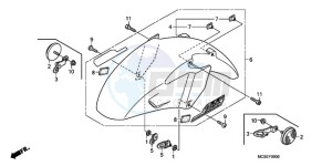 ST13009 France - (F / CMF MME) drawing FRONT FENDER