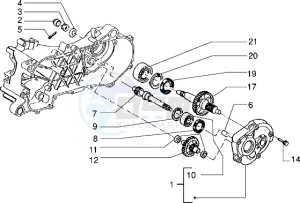 NRG 50 Extreme ZAPC220-210 drawing Rear wheel shaft