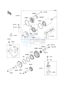 ZX 1200 A [NINJA ZX-12R] (A1) [NINJA ZX-12R] drawing STARTER MOTOR