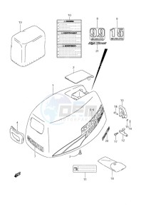 DF 9.9 drawing Engine Cover