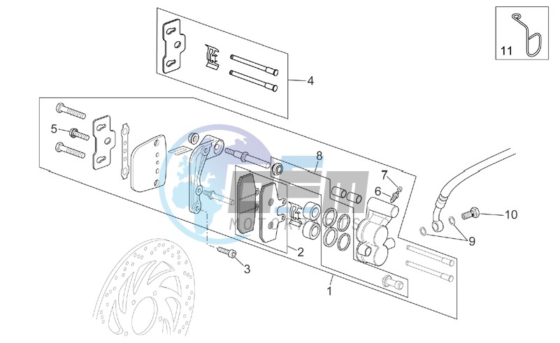 Front caliper