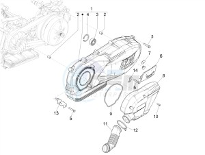 GTS 125 E4 ABS 4T SUPER (EMEA) drawing Crankcase cover - Crankcase cooling