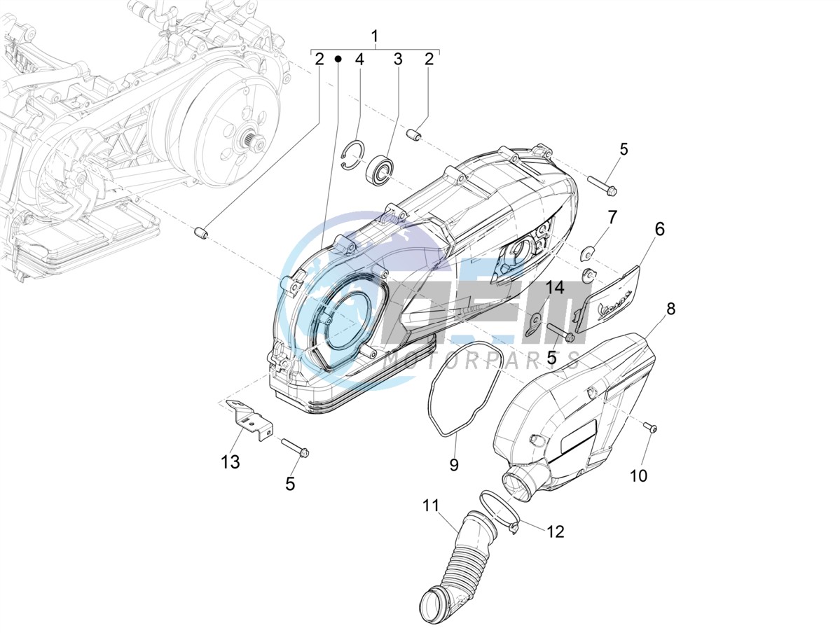 Crankcase cover - Crankcase cooling