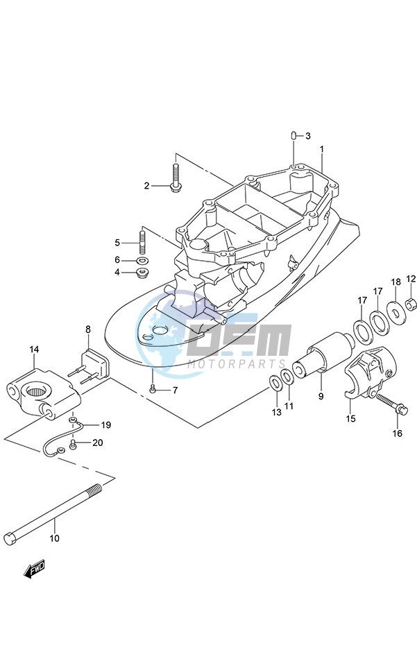 Drive Shaft Housing (DF 250S)