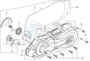 DD50 FIX E2 drawing CRANKCASE COVER LEFT