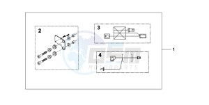 CBF1000 drawing HEATED GRIP ATT.