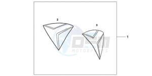 CB1000RA9 Europe Direct - (ED / ABS) drawing SIDE COVER