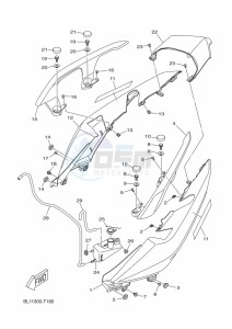 YP400RA XMAX 400 TECH MAX (BL15) drawing SIDE COVER