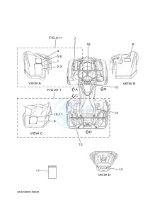 YFM700FWAD YFM70GPSG GRIZZLY 700 EPS SPECIAL EDITION (B313) drawing EMBLEM & LABEL 1