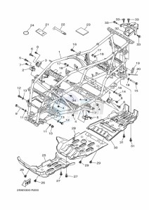 YFM700FWBD KODIAK 700 EPS (B5KJ) drawing FRAME