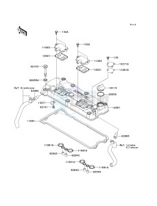 JT 1200 D [STX-12F] (D6F-D7F) D7F drawing CYLINDER HEAD COVER