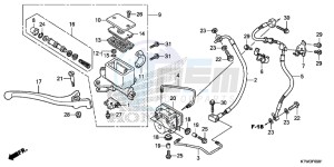 SH300AD SH300i E drawing FRONT BRAKE MASTER CYLINDER ( ABS)