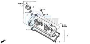 CBR900RR FIRE BLADE drawing CYLINDER HEAD COVER