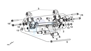 MAXSYM 600 I ABS EXECUTIVE EURO4 L7 drawing MOTOR SUSPENSION