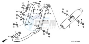 CBR125RW9 UK - (E / WH) drawing EXHAUST MUFFLER