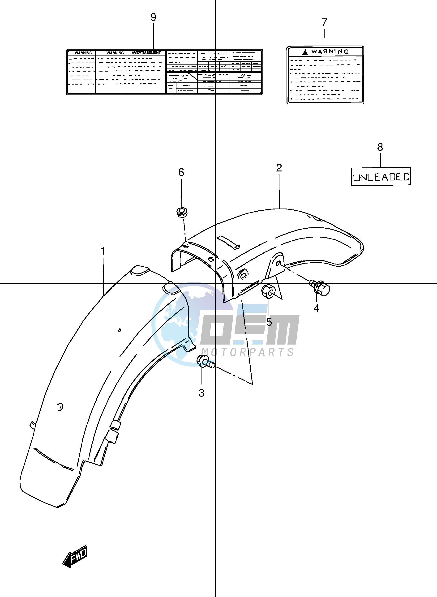 REAR FENDER (MODEL K1)