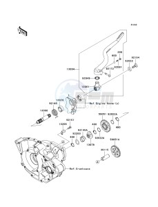 KX 250 W [KX250F MONSTER ENERGY] (W9FA) W9F drawing KICKSTARTER MECHANISM