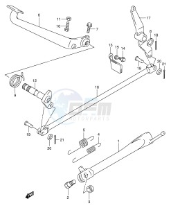 VL125 (E2) drawing STAND REAR BRAKE