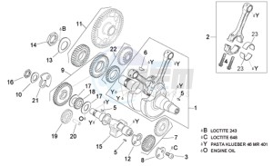 RSV 1000 Tuono drawing Drive shaft