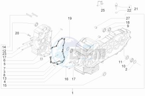 MP3 400 rl Touring drawing Crankcase