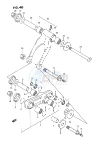 RMX250 (E3) drawing CUSHION LEVER (MODEL K L)