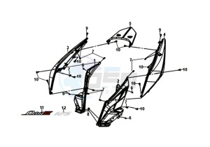 ORBIT III 125 (L8) EU EURO4 drawing COWLING