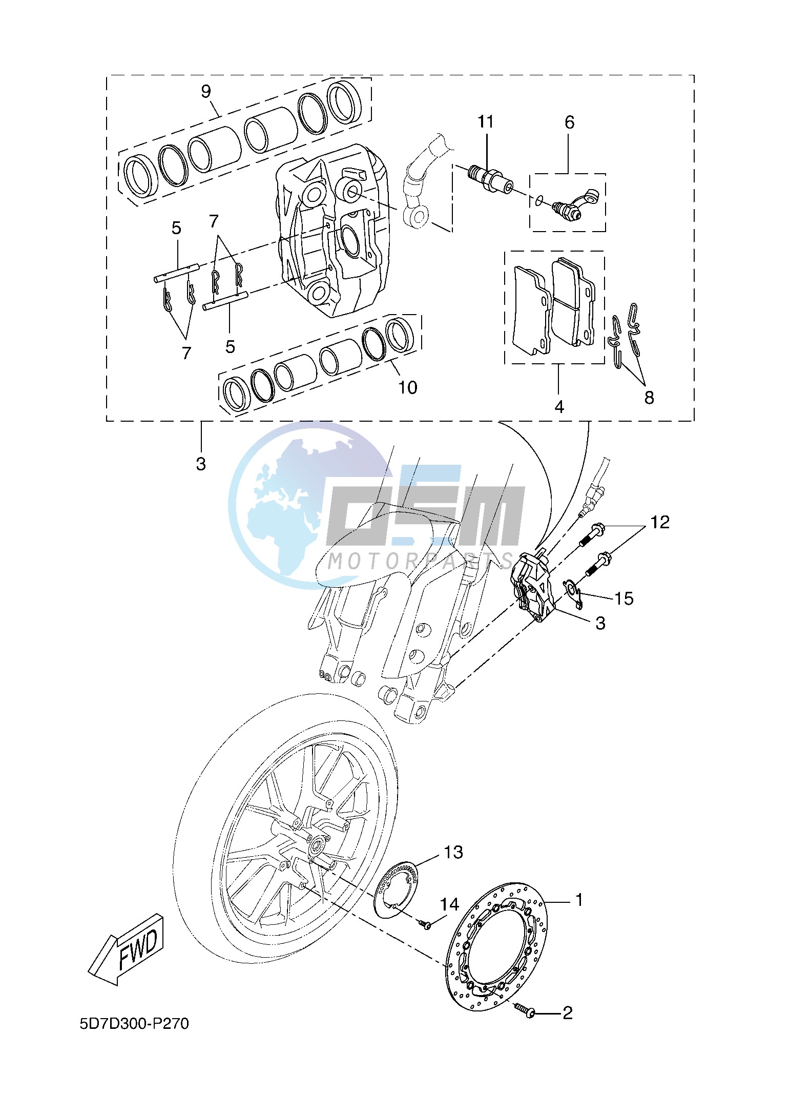 FRONT BRAKE CALIPER