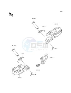 KX 500 E [KX500] (E9) [KX500] drawing FOOTRESTS