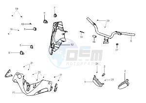 SHARK - 125 cc drawing HANDLEBAR