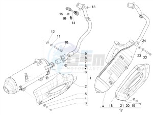 Liberty 125 iGet 4T 3V ie ABS (APAC) drawing Silencer