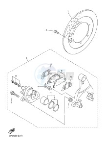 FJR1300A FJR1300A ABS (1MCN) drawing REAR BRAKE CALIPER