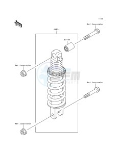 ZX 750 J [NINJA ZX-7] (J1-J2) [NINJA ZX-7] drawing SHOCK ABSORBER