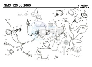 SMX 125 4T drawing ELECTRICS