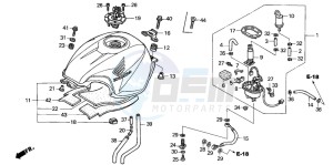 CBR600F drawing FUEL TANK