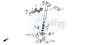 TRX450FM drawing STEERING SHAFT